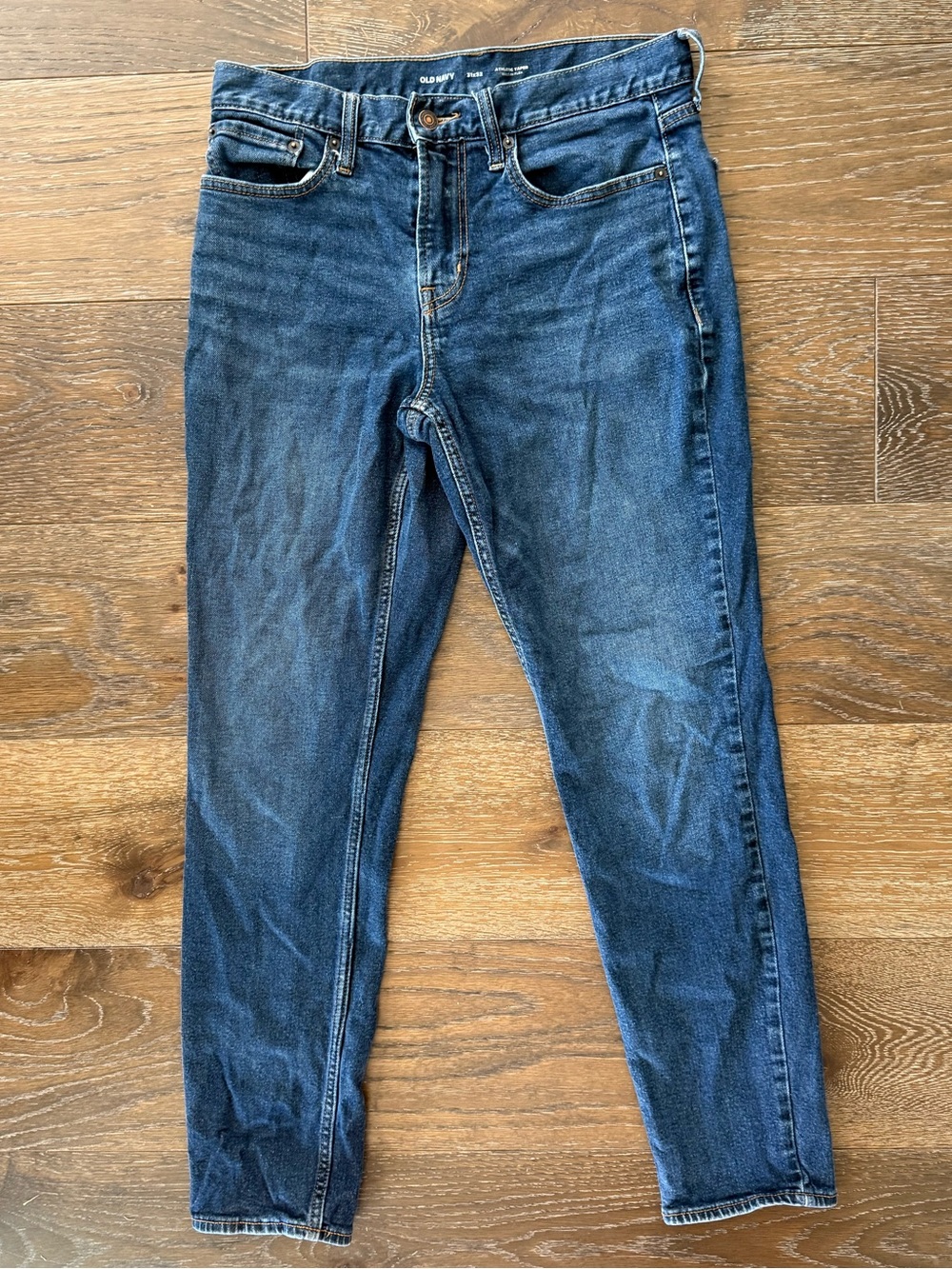 Old Navy Men's Athletic Taper Flex Jeans in Dark Blue Wash - 31x32